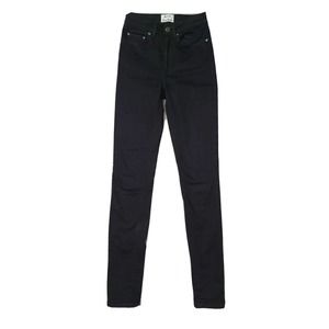 Acne Studios Women's Pin Black High Rise Skinny Jeans Size 23